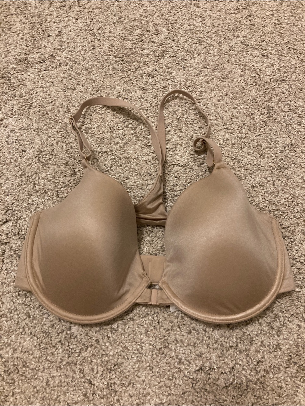 Natori 32D Racerback Bra Nude Beige